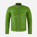 AZREN Leather Biker Jacket for Men