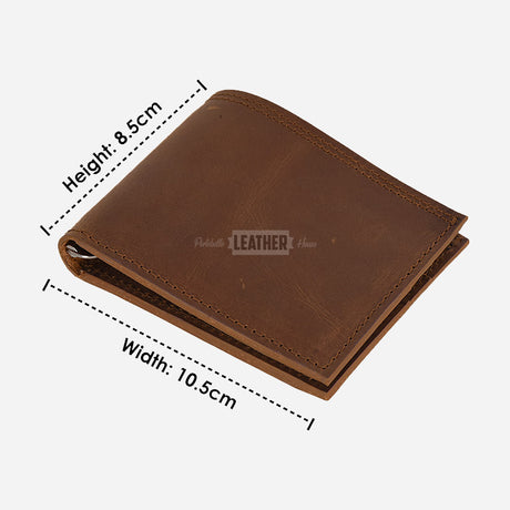 Slim Bifold Vintage Leather Wallet
