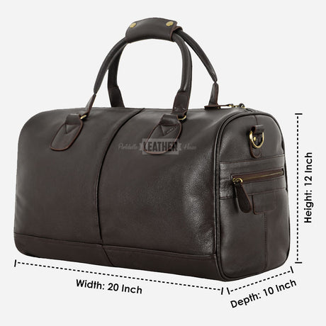 VENTURIST Medium Leather Holdall Brown