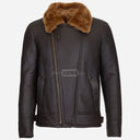 NORTHDALE Men's Sheepskin Aviator Jacket